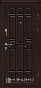 Входная дверь с МДФ для деревянного дома №82 внешняя